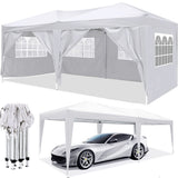 10'X20' Ez Pop Up Canopy Outdoor Portable Party Folding Tent With 6 Removable Sidewalls + Carry Bag + 4 Pieces Weight Bag