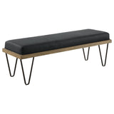 Upholstered Bench - Dark Blue