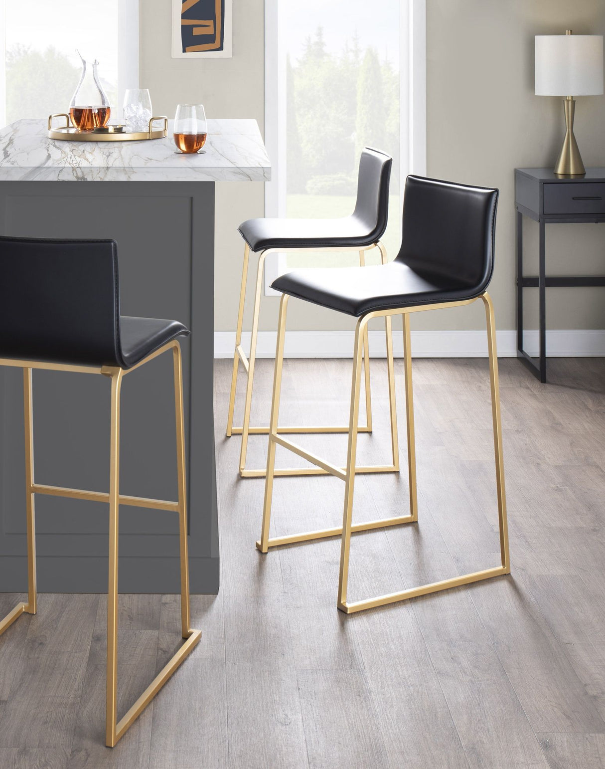 Mara - Contemporary Upholstered Barstool (Set of 2)