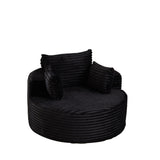 Modern Single Sofa With Backrest Pillow For Living Room