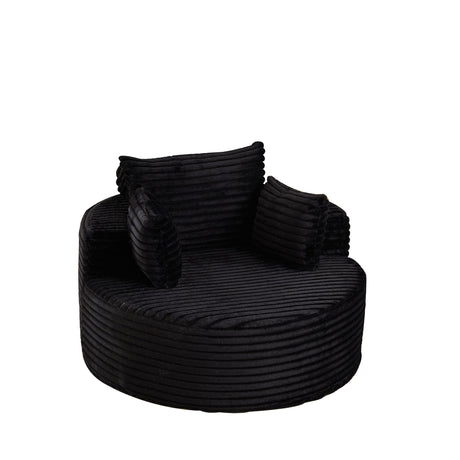 Modern Single Sofa With Backrest Pillow For Living Room
