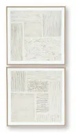BENCH ANDORFIELD WALL ART (SET OF 2) - A8000517