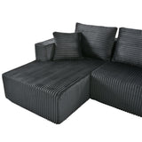 U-Shaped Modular Sectional Sofa With Double Chaise, Oversized Deep Seat For Living Room