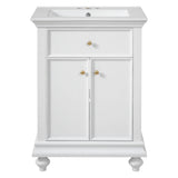 Modern Bathroom Vanity With Tip-Out Drawer And Soft-Close Hinges