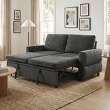 Convertible Sofa Bed Loveseat With Adjustable Backrest And USB Ports