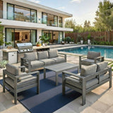 Outdoor Patio Set All-Weather With Thick Cushions