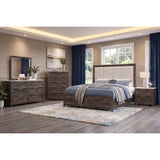 Melissa - 5 Piece Storage Bedroom Set With Padded Headboard