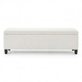 Upholstered Storage Ottoman Bench