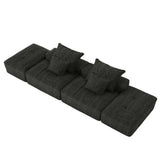 Modern Oversized Diy Combination, Modular Sectional Sofa With Pillows
