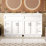 Bathroom Vanity With 2 Doors, 2 Drawers, Adjustable Shelf, Hidden Slides & Soft Close Hinges