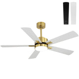 Reversible DC Motor Ceiling Fan With Dimmable LED Light For Living Room