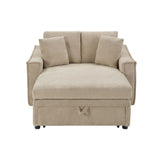 Modern Chaise Sofa With Hidden Storage For Living Room