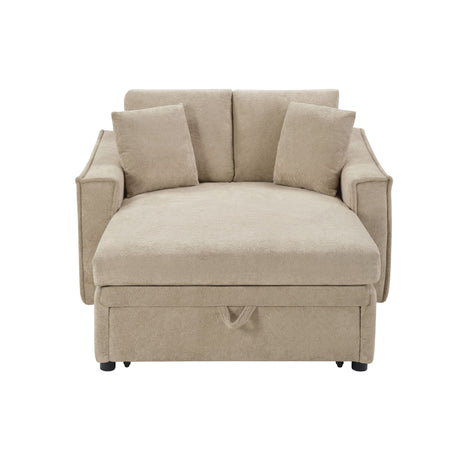 Modern Chaise Sofa With Hidden Storage For Living Room