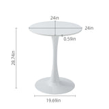 Round Dining Table With Tulip Style Base