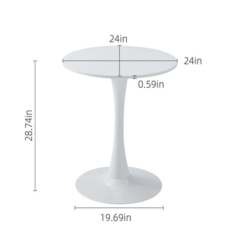Round Dining Table With Tulip Style Base