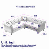 Streamline Modern L-Shaped Corner Sofa