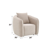 Keith - Chair With 1 Matching Color Toss Pillows