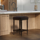 Square Stool With Upholstered Seat