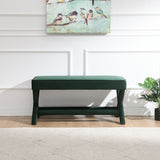 Comfort Double Bench Upholstered With X Crossed Legs