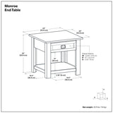 Monroe - Handcrafted Side Table
