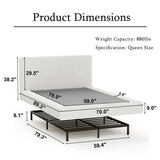 Airframe - Upholstered Bed Frame, Cloud Soft Headboard