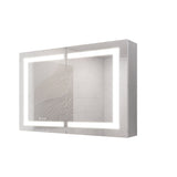 Medicine Cabinet With LED Vanity Mirror, Anti-Fog, Waterproof, Dimmable With Touch Switch