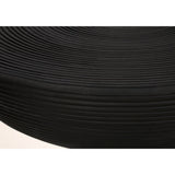 Round Accent Table, Indoor Outdoor - Black