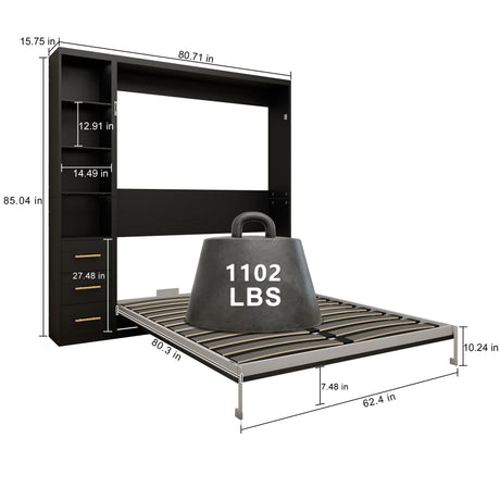 Multifunctional Vertical Murphy Wall Bed