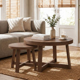 Round Nesting Stackable Tables For Living Room