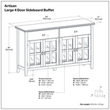 Artisan - 4 Door Sideboard Buffet