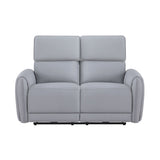 Jeromie - Power Motion Loveseat With USB Port - Gray