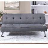 Tufted Sofa With USB Port For Living Room