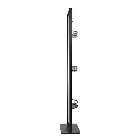 Full Length Standing Mirror, 360° Swivel Floor Mirror For Bedroom - Black