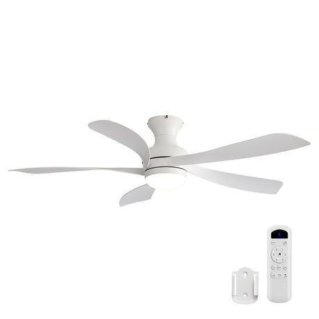 52" Ceiling Fan With 3 Color Dimmable LED Light, DC Reversible Motor, 6 Speed Settings