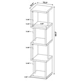 4 Tier Bookcase With Accents