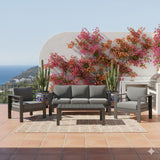 Outdoor Patio Set All-Weather With Thick Cushions