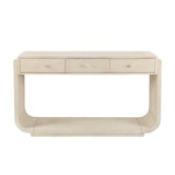 Console Table With 3 Drawers, Display Shelf