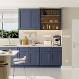 Shaker Wall Cabinet With Soft Close Hinges, Adjustable Shelves, Double Door