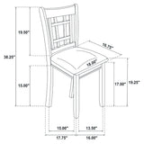 Lattice Back Side Chairs (Set of 2)