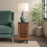 Chairside Table - Black / Bourbon