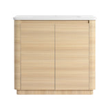 Freestanding Bathroom Vanity With Sink & 2 Soft Close Doors