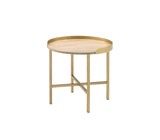 Mithea - End Table - Oak / Gold