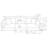 Tomasina - Modular Sofa With Cushions And Padded Arms - Black