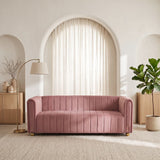 Sofa With Vertical Stripes With Accents
