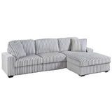 Sectional Sofa Set With Reversible Chaise, Living Room Furniture