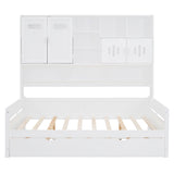Daybed & All-In-One Cabinet And Shelf
