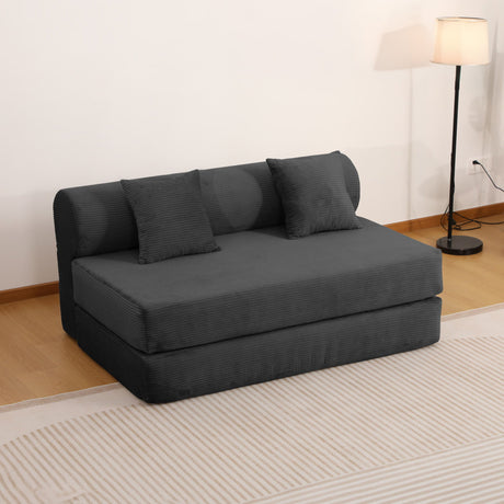 Convertible Sofa Bed, 2 Seater Fold Out Floor Couch