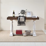 Farmhouse Retro Design Pedestal Sofa Tabe