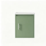 Floating Bathroom Vanity Combo, Wall Mounted Cabinet With Sink & Soft Close Doors For Small Bathrooms