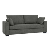 Upholstered Sofa With Toss Pillows - Dark Gray